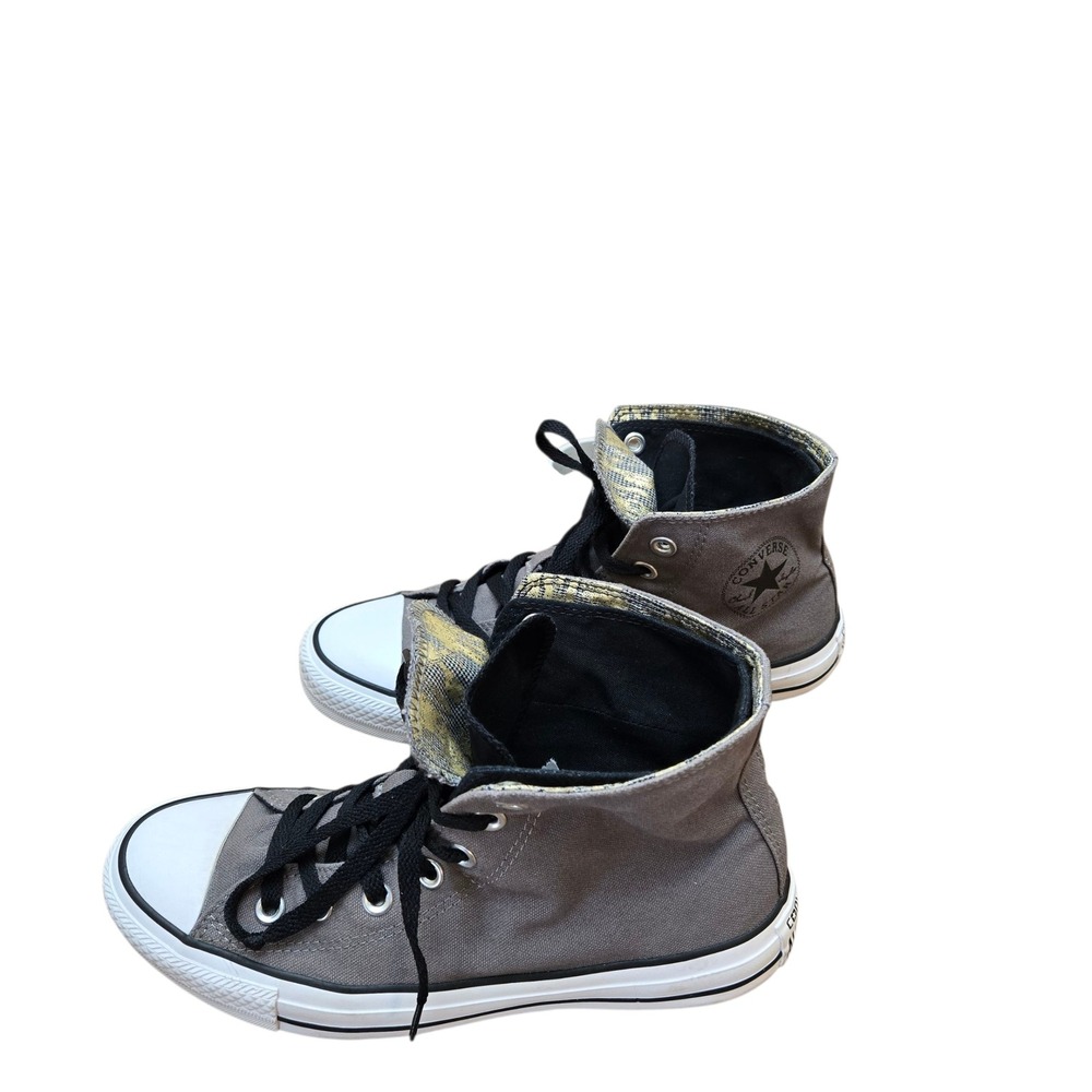 Converse Chuck Taylor All Star High Top Sneakers Gray Womens Size 8 EUC - Picture 2 of 8